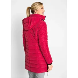 bonprix Long-Steppjacke mit Wattierung, rot, Gr.46, Wattierte Steppjacke in schöner Long-Form