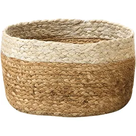 Beliani Aufbewahrungskorb 3er Set TAJORI 24 x 36 x 36 cm beige