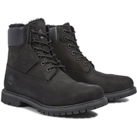 Timberland 6in Premium Shearling Lined Waterproof Boot black 6.5 Wide Fit
