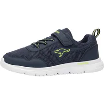 KangaROOS "K-ETK POSSUM EV", Mädchen, Gr. 33, blau (dk navy, sulphur spring), Mesh, Synthetik, Schuhe Sneaker