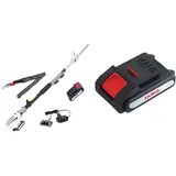 IKRA Teleskop Heckenschere ICPH 2040 Mit 20V Akku, Ladestation, Schultergurt & Ersatzakku Typ LI 22