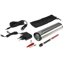 ChiliTec 21329 Luftpumpe mit LiIon Akku, Druckeinstellung, KFZ-Adapter