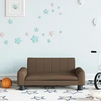 Kindersofa Braun 70x45x30 Cm Stoff