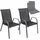 Albatros Kuba Gartenstuhl 55 x 60 x 90 cm grau 2 St.