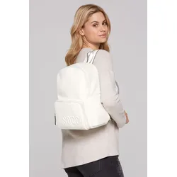 Cityrucksack SOCCX, weiß (ivory), Polyurethane, Rucksäcke