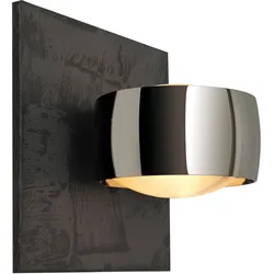Oligo Grace Unlimited LED Wandleuchte Glasplatte Schieferstruktur | chrom