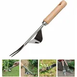 lablanc Manueller Unkrautjäter, Unkrauthobel Aus Edelstahl Mit Holzgriff, Garten-unkrautwerkzeug - Lablanc