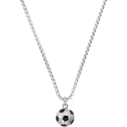 s.Oliver Kids Halskette 2038011 mit Anhänger Fußball Edelstahl