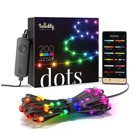 Twinkly LED-Lichterkette 10 m Schwarz