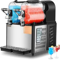 Vevor 3Lx2 Kommerzielle Slusheis Maschine Margarita Smoothie Getränk Maker