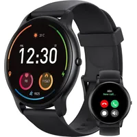 Parsonver SR1 Smartwatch (3,3 cm, android ios), Smartwatch für Damen mit Anrufen Gesundheitsfunktionen Sportmodi Uhr schwarz