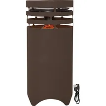 Star Trading Marron 40 cm usb und Solar braun