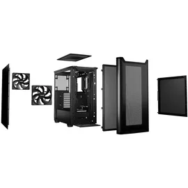 be quiet! Pure Base 501 Airflow Black, schallgedämmt (BG074)