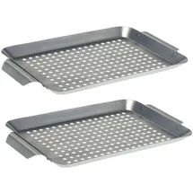 bremermann Grillplatte onesize Edelstahl Silber/Weiß