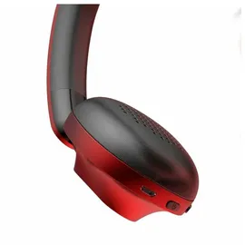 Baseus Encok D01 kabellos Kopfhörer Bluetooth Ohrhörer Over Ear Headset 360 Grad Mikrofon Faltbar 300 mAh Rot