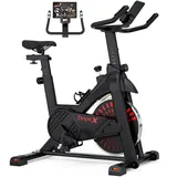 [2025Aktualisierte]Dripex Heimtrainer Fahrrad, Hometrainer Fahrrad mit stabil & komfortabel Sattel & großer tablet-halter, verstellbarer widerstand Spinning Bike Indoor für Zuhause Bis 150KG Belastbar