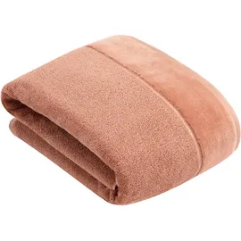 VOSSEN Pure Waschhandschuh 16 x 22 cm red wood