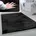 Hochflor Teppich Wohnzimmer Super Softes Kaninchenfell Imitat Kunstfell schwarz 60x90 Cm
