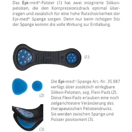Thuasne Epi-med Armbandage 1 St silber M