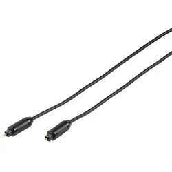 Vivanco Stecker für Glasfaserkabel (ODT) TOSLINK an Stecker (ODT) TOSLINK, 1 m
