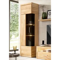 Home Affaire Vitrine »Ribe,190cm hoch,35 cm tief,Fronten Massivholz,5Fächer,Böden variabel«,