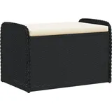 vidaXL Sitzbank 80 x 51 x 52 cm Schwarz