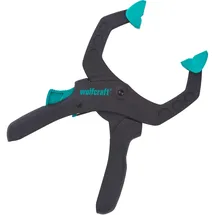 WOLFCRAFT Ratschenzwinge Kunststoff 60 mm blau