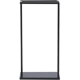 Beliani Handtuchständer Schwarz