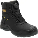 DEWALT Lander Herren Wasserdicht Nubukleder Weite Passform BOA Verschluss Nicht Metallisch Sicherheitsschuh Arbeitsstiefel, Schwarz, 47 EU - 47 EU Weit