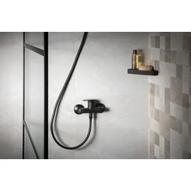 a&n&a aQualine Lotta Duscharmatur Wandmontage Schwarz matt LT611B