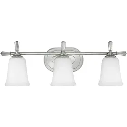 Licht-Erlebnisse Wandaußenleuchte COTINA Chrom poliert, Weiß, Stahl, Glas LE57555