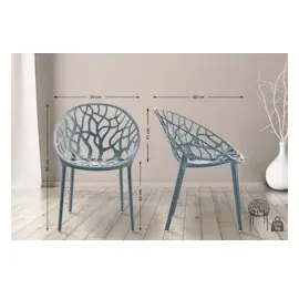 CLP Hope Gartenstuhl Sessel 59 x 59 x 80 cm grau 4 St.