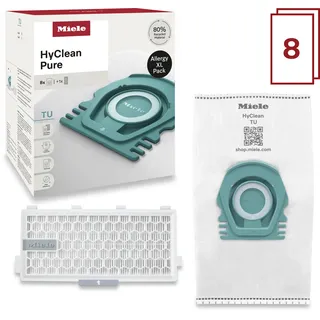 Miele Staubsaugerbeutel HyClean Pure TU XL-Pack (8 Stück)