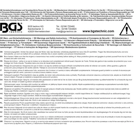 BGS Befüllgerät, Getriebeöl