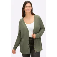 Sieh an! Strickjacke in Khaki 48