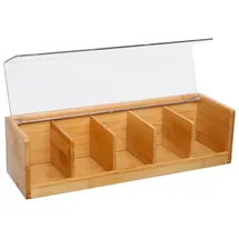 5five simply smart 5five - teebox 5 fächer bambus