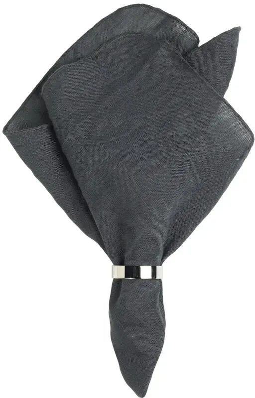 Broste Copenhagen Gracie Leinenserviette 45 cm x 45 cm Dark Shadow