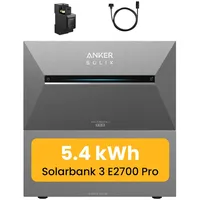 Anker SOLIX Solarbank 3 E2700 Pro 2,68 kWh inkl. BP2700 Erweiterungsakku + Smarter Zähler