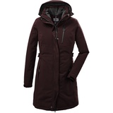 KILLTEC Damen Funktionsparka/Parka mit abzippbarer Kapuze KOW 165 WMN PRK, dunkelweinrot, 36,