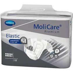 MoliCare Premium Elastic 10 Tropfen Gr. S, elastischer Inkontinenzslip bei schwerster Harn- und/oder Stuhlinkontinenz Einlagen 22 St weiss Unisex