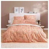 Estella Bettwäsche Estella Mako-Satin Bettwäsche 155x220 Phibie Streublümchen mandarin, Mako-Satin, 2 teilig orange