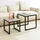 SoBuy FBT42 Grau Holz 50 x 50 cm