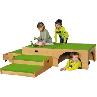 Spielpodestlandschaft "Set 21" mit Teppichbelag