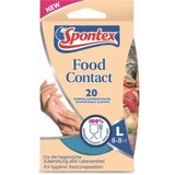 Spontex Food Contact Einmalhandschuhe 12968048 = 1 Packung = 20 Stück, Größe: 8
