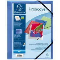 Exacompta 55182E Einschlagmappe Kreacover. Aus Kunststoff DIN A4 mit