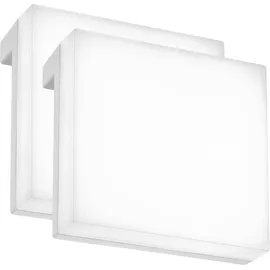 Briloner Set 2er LED Spiegelleuchte 4000 K Weiß 8x8x3,5 cm