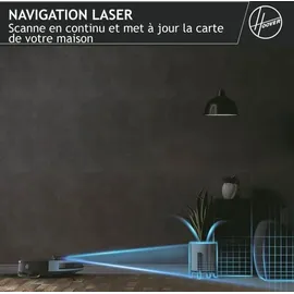 Hoover HG4 Saugroboter mit Wischfunktion Schwarz