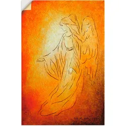 Artland Wandbild »Engel der Heilung - Engelkunst«, Religion, (1 St.), als Alubild, Outdoorbild, Leinwandbild, Poster, Wandaufkleber Artland Farbe Bild(er): orange