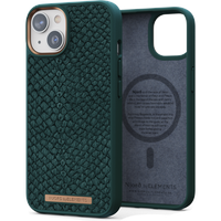 Njord Njord Salm.Leather Magsafe Case iPhone 14 - Green