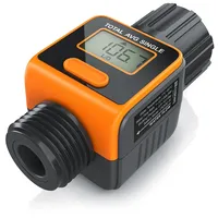 Brandson Digitaler Wasserzähler 3/4 Zoll grau/orange